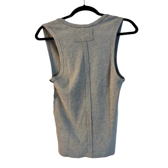 Free People We The Free Neria Tank Top Gray V Neck Size Large Essential - Picture 2 of 5